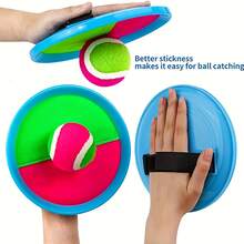 Goo Ball Children's Toy - Outdoor Game, Beach Toy, Throwing Ball Set With 2 Bats And 1 Ball, Perfect Beach Game Combination Courtyard Playground, Suitable For Children/Adults/Family Easter Gifts - 寶藍色 - 查看 7