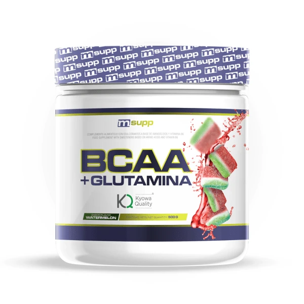 MASmusculo - BCAA + L-Glutamin Kyowa® - 500 g - Kostenlose Lieferung in 4/7 Tagen Stunden im ganzen Land - Verbessert die Ausdauer - Hilft, die Muskelmasse zu erhalten - Verbessert die Muskelregeneration - Steigert die Leistung - Reduziert Müdigkeit - Hilft, Muskelmasse aufzubauen -