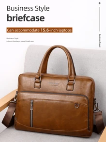 WEIXIER 公文包托特包，男士手提包，多口袋轻便便携休闲简约男包，时尚通勤包，新款商务旅行过夜包，适合出差、购物、旅行、运动、上学、通勤正式/商务正式