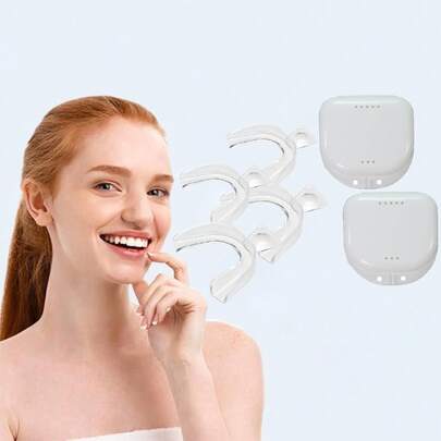 Sensitive At-Home Teeth Whitening Kit, Gently Removes Of Stains, Whitestrips, Teeth Whitening Kit Teeth Whitening Trays Moldable 4 Dental Trays 2 Ret