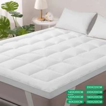 Matratzenauflage 10CM Matratzentopper Ultraweich Gefüllte Matratze Atmungsaktive
