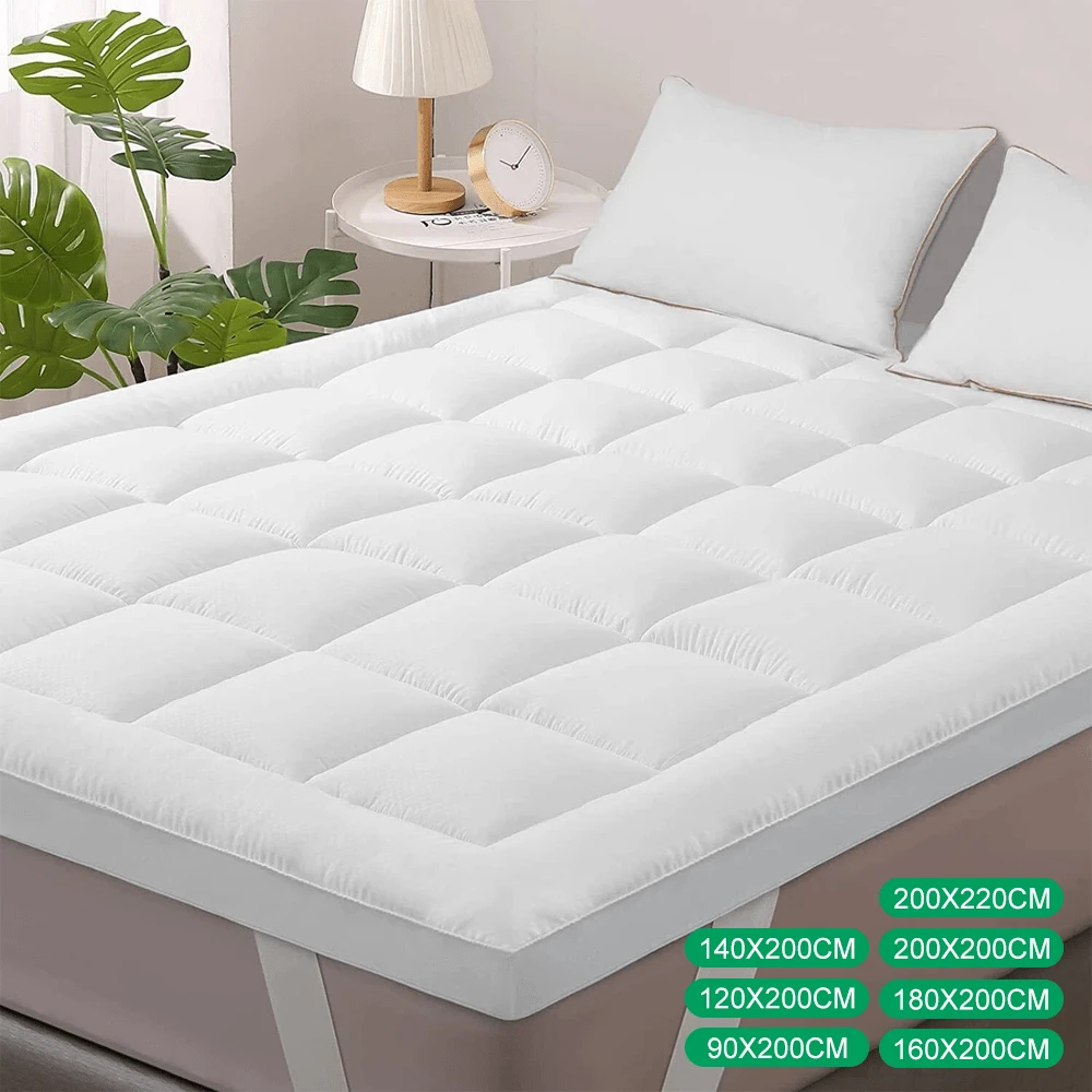 Matratzenauflage 10CM Matratzentopper Ultraweich Gefüllte Matratze Atmungsaktive