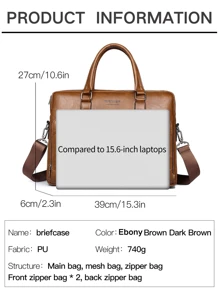 WEIXIER 公文包托特包，男士手提包，多口袋轻便便携休闲简约男包，时尚通勤包，新款商务旅行过夜包，适合出差、购物、旅行、运动、上学、通勤正式/商务正式