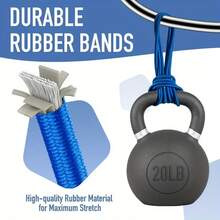 3条装弹性垃圾桶绑带 - 适用于13至96加仑的垃圾桶，可牢固固定垃圾桶，适用于家庭、办公室、学校和户外使用。 - 彩色 - 查看 6