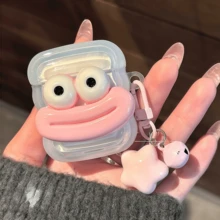 1 个可爱香肠嘴耳机盒，兼容 Pro3/Pro2/1、AirPods2/3/Pro、AirPods4，情侣/好友礼物