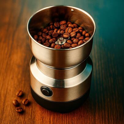Moedor Café Elétrico 150W 14500 RPM Aço Inox Multiuso Grãos Especiarias Temperos Sementes Nozes