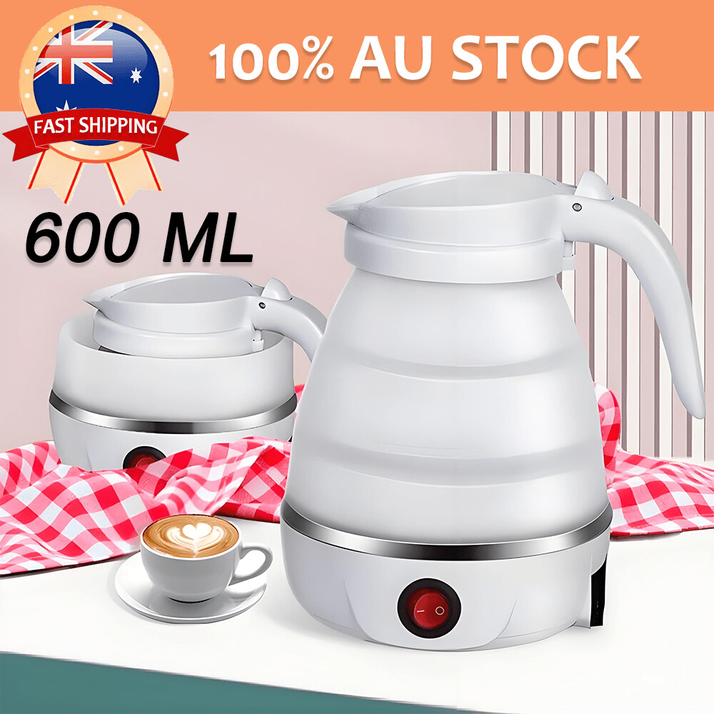 Portable Travel Collapsible Electric Water Kettle Foldable Silicone Water Pot