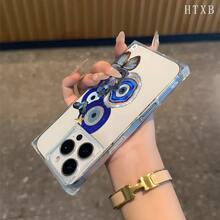 Funda con diseño de bloques y ojos azules. Compatible con los modelos 16 Pro, 16, 15 Pro, 14, 14 Plus, 13, 13 Pro, 12 Pro y 12 Pro. Esta innovadora funda transparente ofrece cobertura total y resistencia a los golpes, además de un diseño muy atractivo. - transparente - Ver 4
