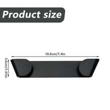 1/2 piezas Soporte de pared para tapas de ollas, organizador de almacenamiento autoadhesivo montado en la pared, adecuado para tapas de ollas de hasta 24 cm, mantenga su cocina ordenada y limpia - Multicolor - Ver 4