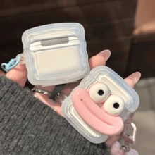 1 个可爱香肠嘴耳机盒，兼容 Pro3/Pro2/1、AirPods2/3/Pro、AirPods4，情侣/好友礼物