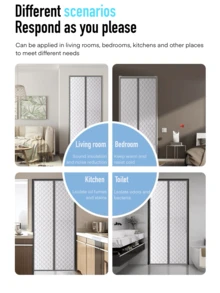 Tenda magnetica termoisolante per porta senza foratura con nastro magico, blocca odori e batteri per Natale/Ognissanti, stile zanzariera per finestra