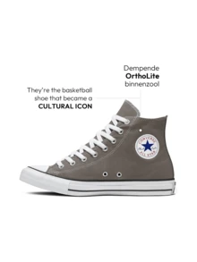 Converse CTAS Season Hi 男女通用运动鞋男式帆布运动高帮舒适足弓支撑休闲街头风 M5039 - 灰色 - 查看 1