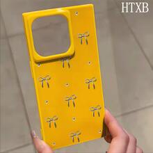 Funda con diseño de bloque y arco electrochapado, compatible con los modelos phone 16 Pro, 16, 15 Pro, 14, 14 Plus, 13, 13 Pro, 12 Pro y 12 Pro Series. Diseño a prueba de golpes con cobertura total, orificio grande, marco liso y brillante, y detalles prominentes. - Negro - Ver 3