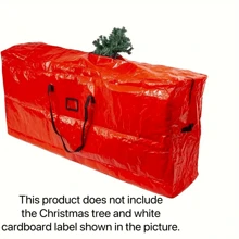 7/9ft Christmas Tree Storage Bag, Large Capacity, Waterproof Dustproof Woven Moving Box, Outdoor Waterproof Storage Bag, Christmas & New Year Gift, Tree Storage Bag - Multicolor - View 14