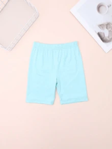 8pcs/Pack Young Girl' Thin Solid Color Leggings, Versatile For Layering Or Outerwear, Suitable For Skirt Matching, Spring/Summer