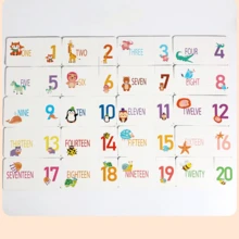 Puzzle Edukasi Anak dengan Angka & Huruf, Pencocokan Angka & Huruf 1-20 untuk Mengenali Matematika, 26 Kata Alfabet, Cocok untuk Anak Laki-laki dan Perempuan, Interaksi Orang Tua-Anak, Mainan Belajar Angka & Huruf - MultiWarna - View 8