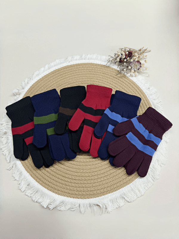 1 Pair Unisex Fingerless Knitted Gloves, Warm For Autumn/Winter Outdoor Cycling Driving, Touchscreen Compatible