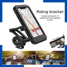 Cell Phone Holder For Motorcycle/Bike/Motorcycle 360 ° Rotatable Waterproof Cover Protection - Negro - Ver 1