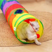Colorful Cat Maze Tunnel Pet Toy - Multicolor - View 4