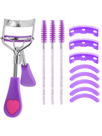12pcs Eyelash Curler Set, 1 Eyelash Curler With 3 Replacement Brushes, 3 Eyelash Combs, 5 Replacement Pads For Women To Achieve Dramatic Curl(Purple),Cheap,Stocking Stuffers,Makeup,Makeup Tools,Cheap Stuff,Gifts,Gifts For Women,Christmas Gifts