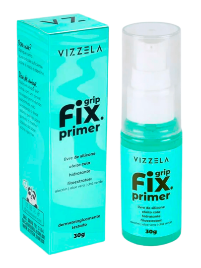 Grip Fix Primer Vizzela 30g - Hidratante Fixador Maquiagem