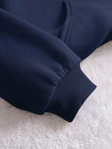 Sudaderas con capucha de estilo académico de uso diario con bloques de color de letras y números, ropa de mujer para invierno/otoño