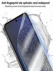 4 件装高清水凝胶软膜屏幕保护膜适用于 17 16 15 14 13 12 11 外壳友好,自动修复划痕,易贴,防刮,高清,表面光滑,易于安装 - 無色 - 查看 4