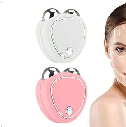 Dispositivo de tonificación facial Microcomment, Herramienta portátil con forma de corazón USB para dar forma al rostro, Masajeador facial reafirmante Microcomment
