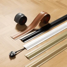 Cord Cover Floor PVC Cord Covers For Wires On Floor, Soft Floor Cable Cover Cord Hider Floor Cable Management Cable Protector - Multicolor - View 1