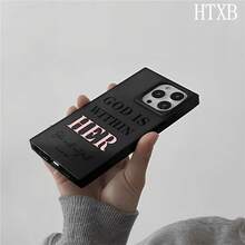 Funda con diseño de bloques con los Salmos de la Biblia, compatible con los modelos 16 Pro, 16, 15 Pro, 14, 14 Plus, 13, 13 Pro y 12 Pro. Serie 12 Pro. Diseño antigolpes con cobertura total, gran orificio, marco liso brillante y detalles llamativos. - Negro - Ver 3