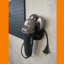 Heavy Duty Angle Grinder Storage Rack, Wall-Mounted Angle Grinder Holder, Grinder Metal Bracket Suitable For Workbench, Garage And Other Storage Scenarios