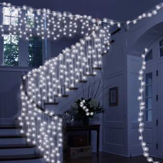 1pc USB Powered LED Icicle Lights, 8 Modes Remote Control Fairy String Lights, Suitable For Indoor Outdoor Christmas, Patio, Garden, Home Tree, Party, Halloween Decor