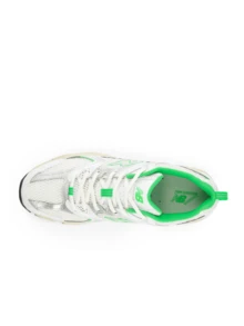New Balance 530 男士运动鞋运动跑步鞋轻便透气网眼缓震舒适系带日常健身旅行街鞋 - 白色/綠色 - 查看 4