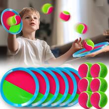Goo Ball Children's Toy - Outdoor Game, Beach Toy, Throwing Ball Set With 2 Bats And 1 Ball, Perfect Beach Game Combination Courtyard Playground, Suitable For Children/Adults/Family Easter Gifts - 寶藍色 - 查看 2