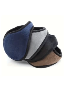 Ski Outdoor Winter Plush Earmuffs To Keep Out The Cold, Soft Lining, Adjustable Unisex Black/Brown/Blue/Gray Earmuffs - Ideal Gift For Men And Women, Warm And Comfortable Ear Protection Accessories, Cozy And Windproof Earmuffs