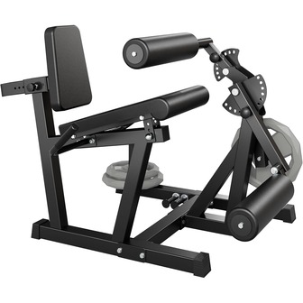 CuisinSmart Leg Extension And Curl Machine,4 In 1 Lower Body Workout Machine, Adjustable Leg Curl Machine With Plate Loaded, Leg Extension Machine With Exercise Bench, Home Gym Weight Machine