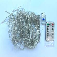 1 个 USB 供电 LED 冰柱灯，8 种模式遥控仙女灯串，适用于室内外圣诞节、露台、花园、家居树、派对、万圣节装饰 - 冰條燈 - 查看 12