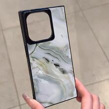 Teléfono con diseño de bloques blancos, compatible con las series 16 Pro, 16, 15 Pro, 14, 14 Plus, 13, 13 Pro, 12 Pro y 12 Pro Plus. Diseño a prueba de golpes con cobertura total, orificio grande, marco liso brillante y llamativo. - Negro - Ver 1