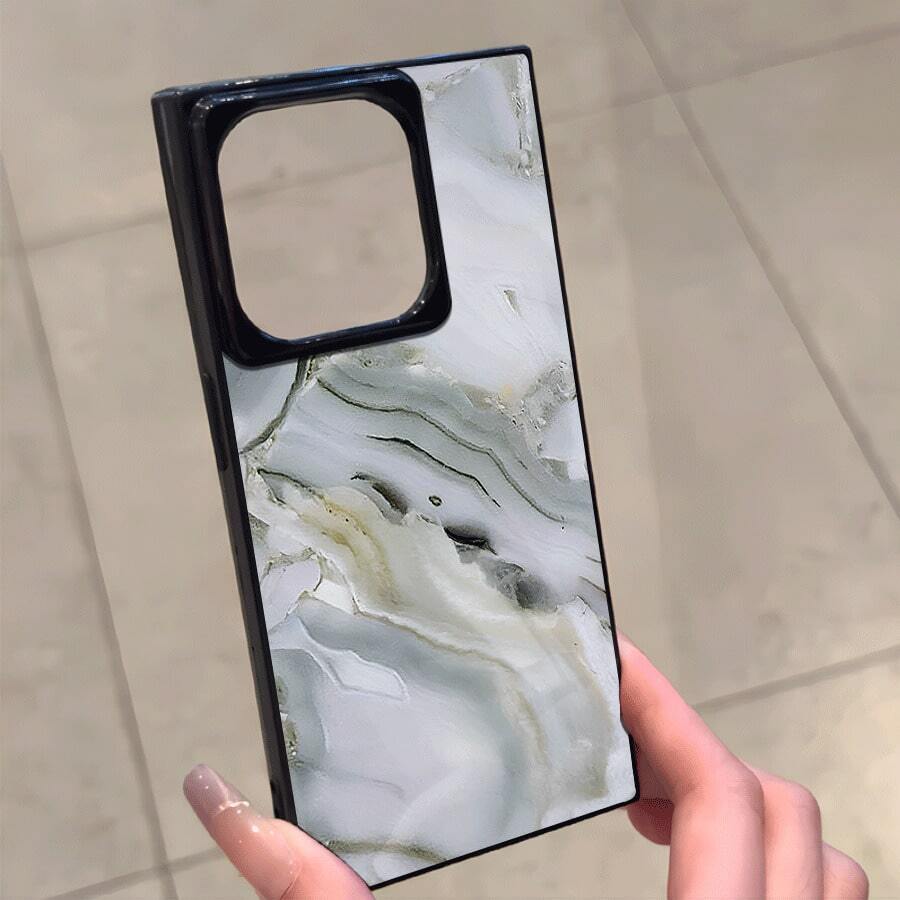 Teléfono con diseño de bloques blancos, compatible con las series 16 Pro, 16, 15 Pro, 14, 14 Plus, 13, 13 Pro, 12 Pro y 12 Pro Plus. Diseño a prueba de golpes con cobertura total, orificio grande, marco liso brillante y llamativo. - Negro - Ver 1