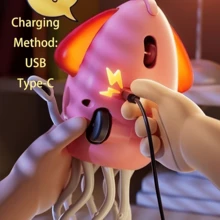 Electric Automatic Obstacle-Avoiding Octopus, LED Light Music Dance, Intelligent Obstacle-Avoiding Magic Dance, Indoor Entertainment Toy, Family And Friends Suitable Gift - Pink - View 10