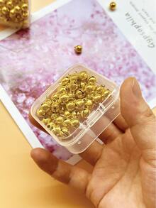 4pcs Transparent Square Storage Boxes, Width: 4.5cm/5.5cm/6.5cm/7.5cm, Suitable For Storing Transparent Beads, Jewelry, Earrings, Crafts, Stationery And Small Accessories - Clear - View 1