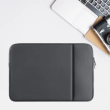 Túi đựng máy tính xách tay màu xám có lớp lót mềm mại, đơn giản và phù hợp với máy tính xách tay 11, 13, 14, 15, 16 inch, tương thích với Apple, Hp và Asus Túi đựng máy tính xách tay dùng trong lớp học Túi đựng đồ cho giáo viên Túi đựng đồ dùng trong lớp học - Màu xám đen - Xem 5