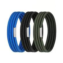 3条装弹性垃圾桶绑带 - 适用于13至96加仑的垃圾桶，可牢固固定垃圾桶，适用于家庭、办公室、学校和户外使用。 - 彩色 - 查看 7