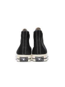 Converse Chuck Taylor All Star 70 年代高帮黑色优质帆布耐用加厚鞋垫复古经典款 162050C - 黑色 - 查看 4