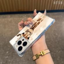Funda tipo bloque con diseño de jirafa. Compatible con los modelos 16 Pro, 15 Pro, 14, 14 Plus, 13, 13 Pro, 12 Pro y 12 Air. Transparente, con cobertura total, resistente a golpes y con un diseño elegante. - transparente - Ver 6