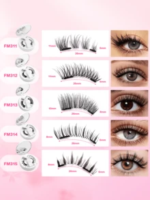 1 Cặp Lông Mi Giả Từ Tính Lông Mi Giả Fox Eyelash Tự Nhiên Mi Giả Từ Tính Dài Tự Nhiên Không Cần Keo Dán Bộ Nối Mi Giả Có Thể Tái Sử Dụng Kèm Dụng Cụ Gắn Mi Không Cần Keo Dán Và Không Cần Tẩy Trang Mi Dễ Dàng Sử Dụng Thích Hợp Sử Dụng Hàng Ngày - lông mi mềm mại - Xem 2