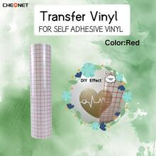 CHEONET-1 Transfer Tape Roll, Suitable For Self-Adhesive Vinyl Materials, 12 Inches X 25 Feet, Paper-Based Material, Permanent Adhesive, Ideal For Crafts, Punches And Vinyl Cutters, Easy To Cut, Transfer And Stick, Waterproof And Highly Adhesive. - Multicolor - View 3
