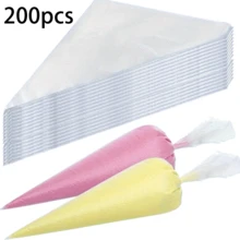100/200pcs One-Time Triangle Frosting Bag-For Cake Decoration, Biscuits, Cupcakes And DIY Dessert Essentials, Kitchen And Restaurant Necessities