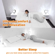 Matratzenauflage 10CM Matratzentopper Ultraweich Gefüllte Matratze Atmungsaktive