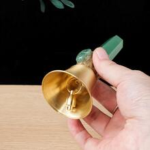 1个天然水晶尖头手摇铜铃铛床头铃铛叫醒课堂家居装饰圣诞铃铛礼品纪念品圣诞礼物 - 水晶柱鈴鐺 - 查看 4